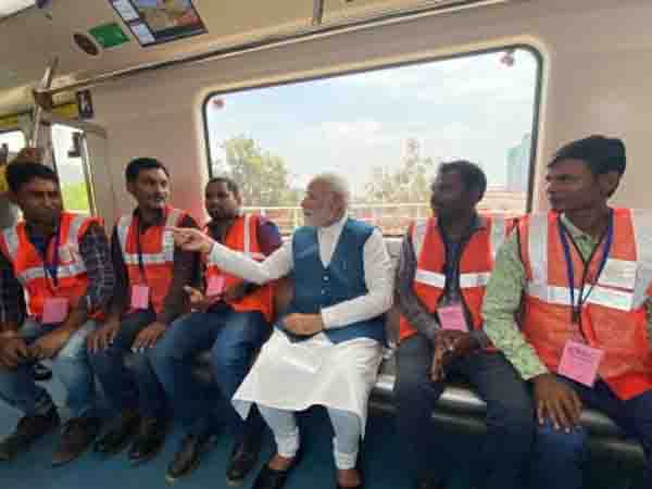 PM Modi inaugurates the much-awaited Whitefield Metro Line in Bengaluru