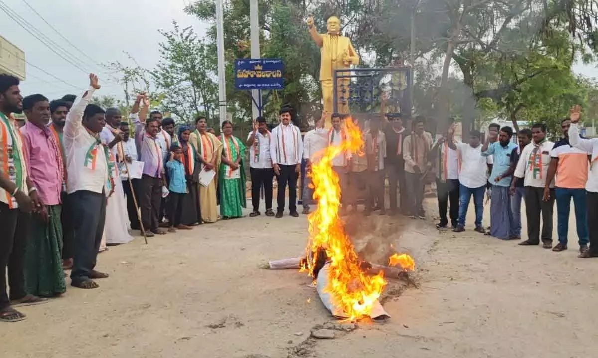 Protest in Wanaparthy district