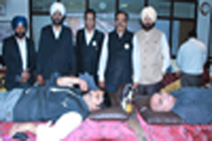 Blood donation in 167 district courts