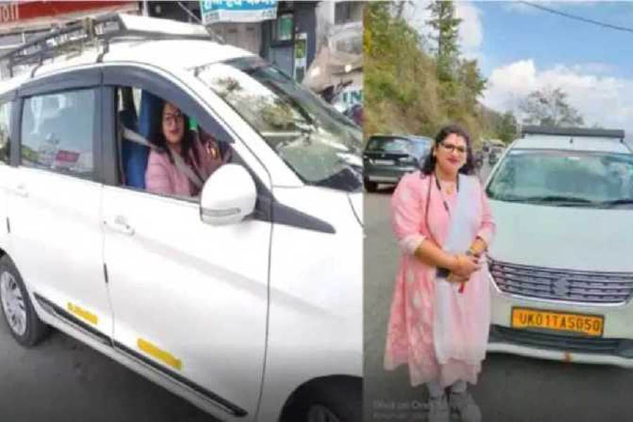 Uttarakhand state’s first female taxi driver Rekha Pandey set an example for the society
