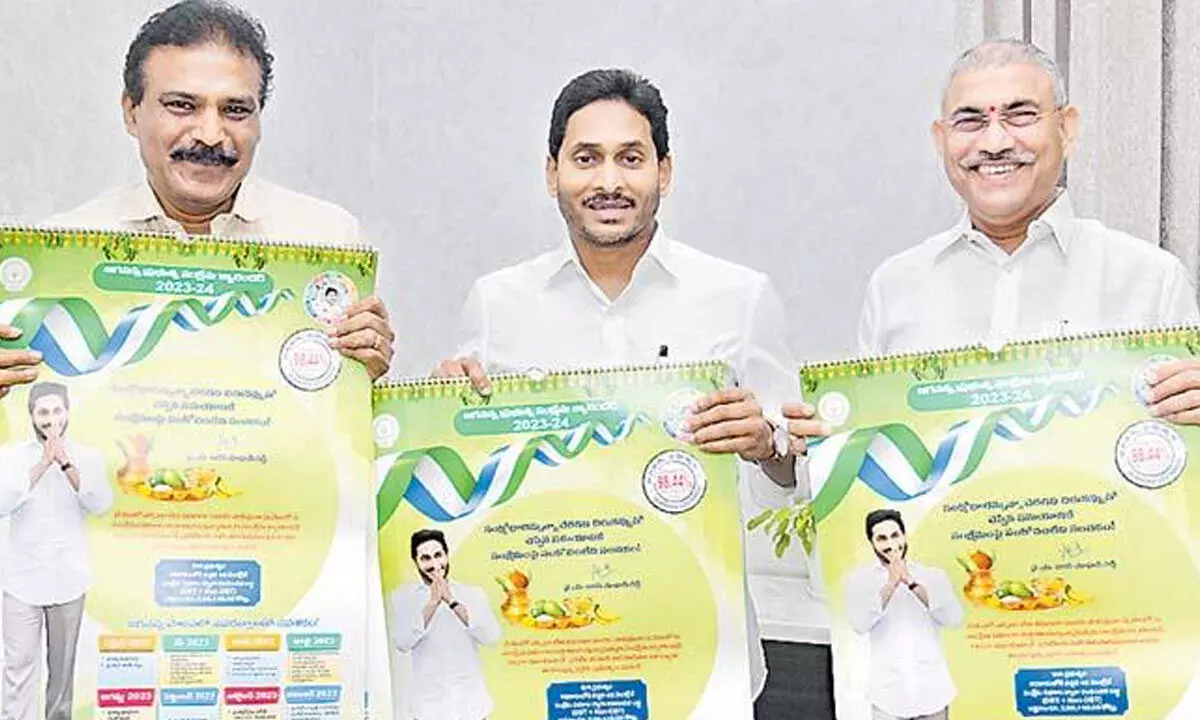 YS Jagan released the welfare calendar for the year 2023-24