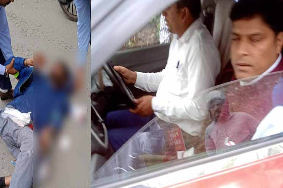 Congress leader’s vehicle crushed scooty rider, misbehaved with people and showed haughtiness