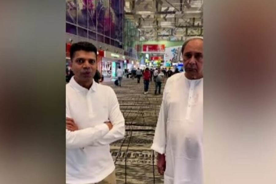 Odisha CM Naveen arrives at Singapore airport to attend Odisha Business Meet Tokyo