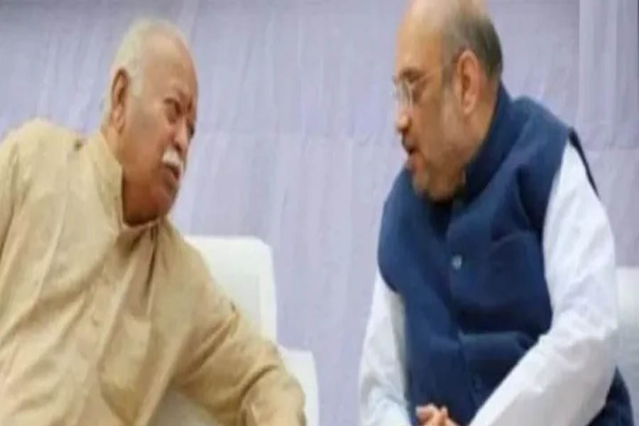 Ahmedabad: Special meeting between RSS chief Mohan Bhagwat and Home Minister Amit Shah