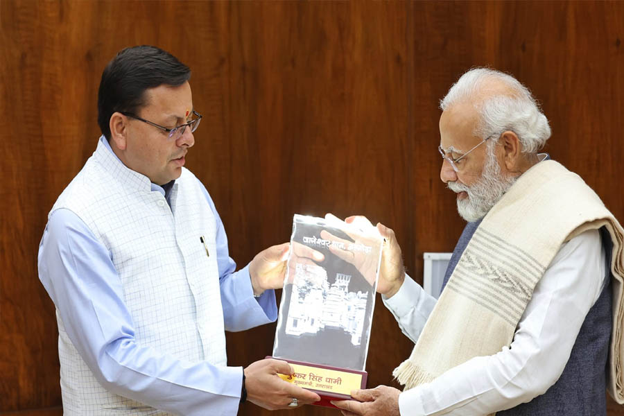 CM Dhami made a courtesy call on PM Narendra Modi, discussed about the development of Uttarakhand