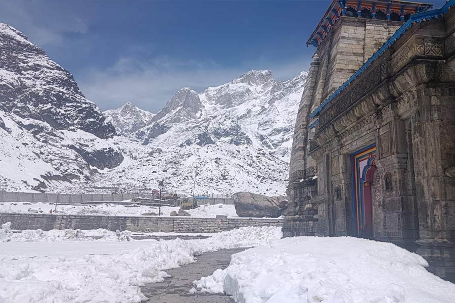 Snowfall alert for next 6 to 7 days in Kedarnath Dham