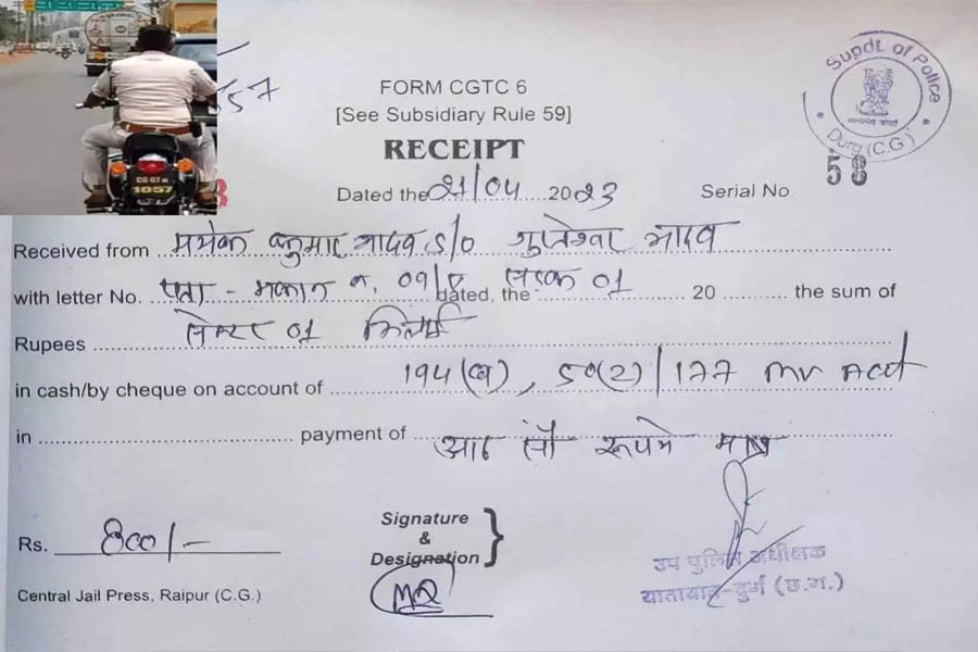 800 challan of ASI was deducted