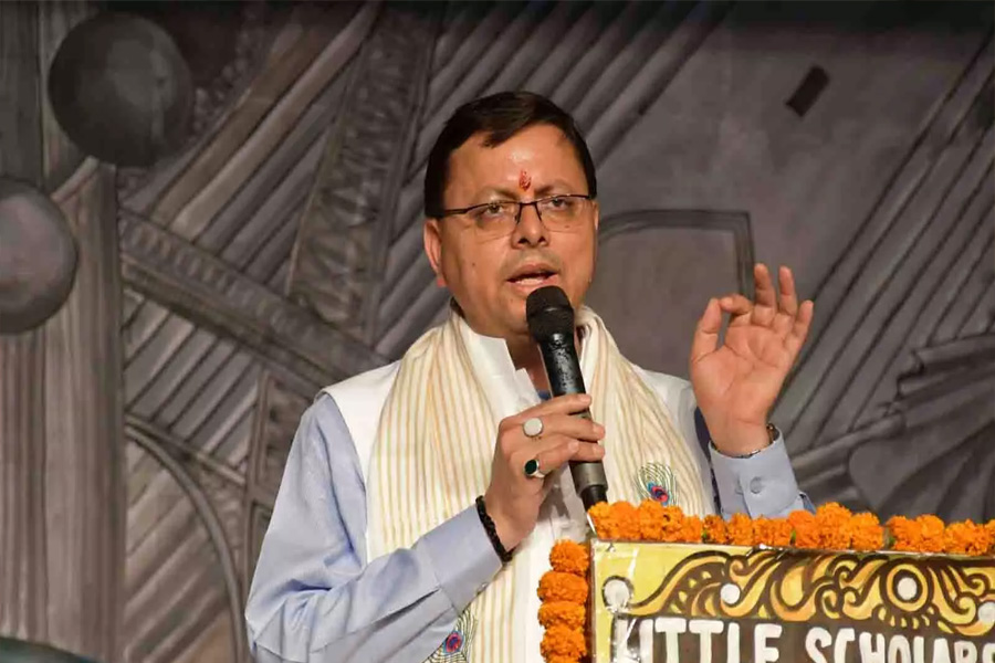 Chief Minister participated in the program of Pushkar Dhami Little Scholars School