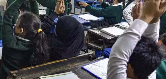 School classes started at 7 am today, time changed in view of scorching heat