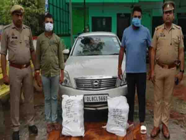 Two smugglers arrested with 36 kg ganja in UP