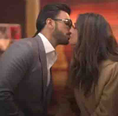 Ranveer kisses Deepika during Time magazine interview