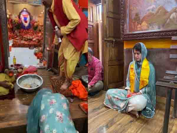 Priyanka Gandhi offered prayers at Jakhu Hanuman Temple in Shimla