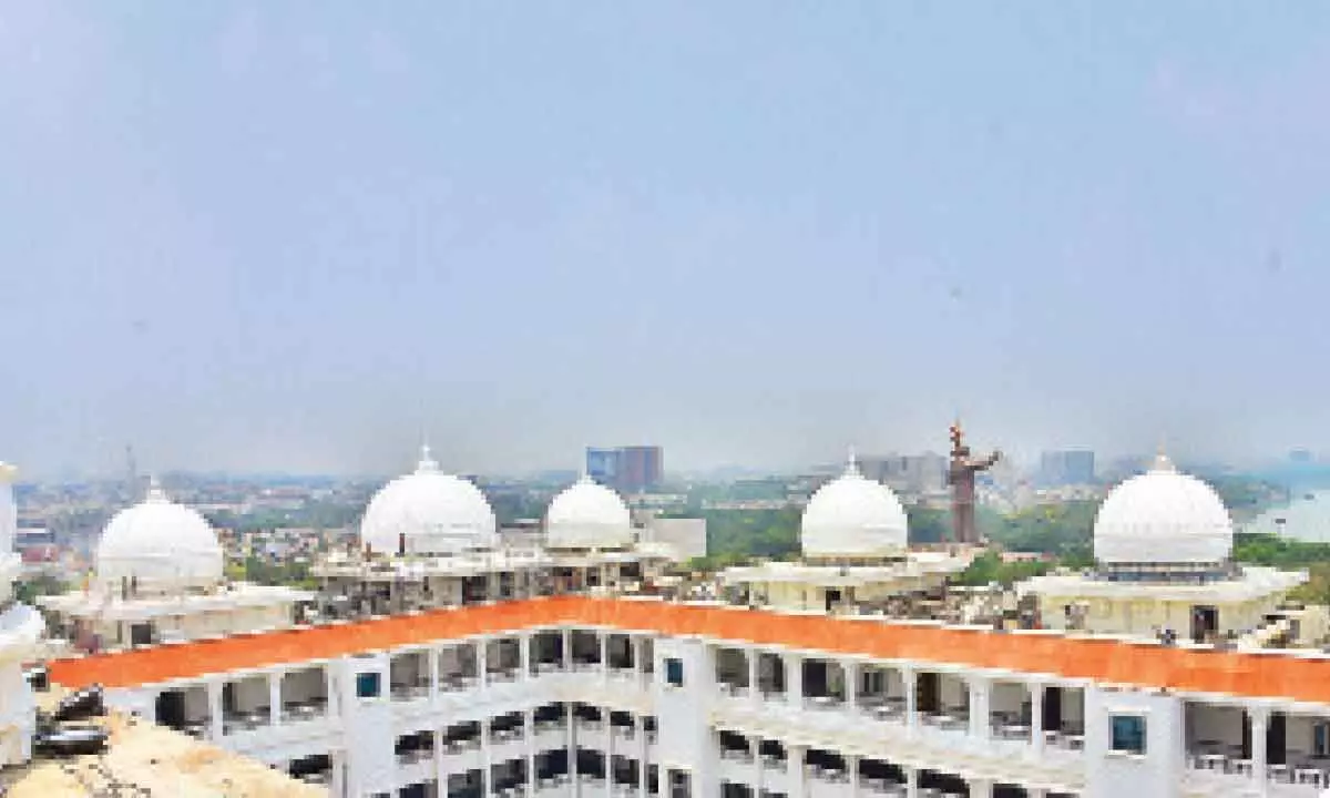 Domes of new Telangana secretariat built on temple lines: Govt