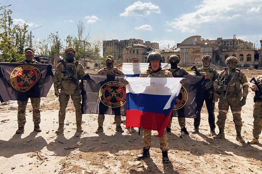 Russian mercenary group claims capture of Bakhmut