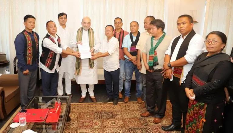 Amit Shah Visits Moreh On Myanmar Border, Meets Kuki Leaders In Manipur