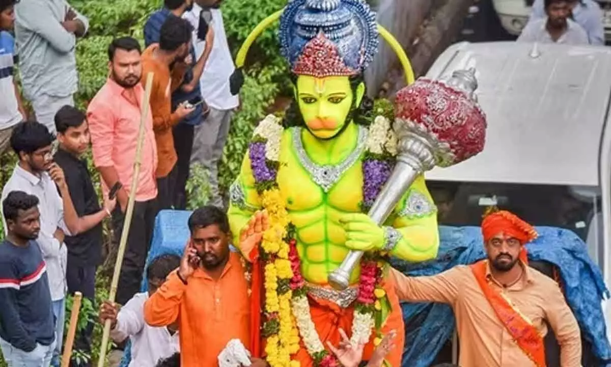 Celebration of Hanuman Jayanti in Telangana