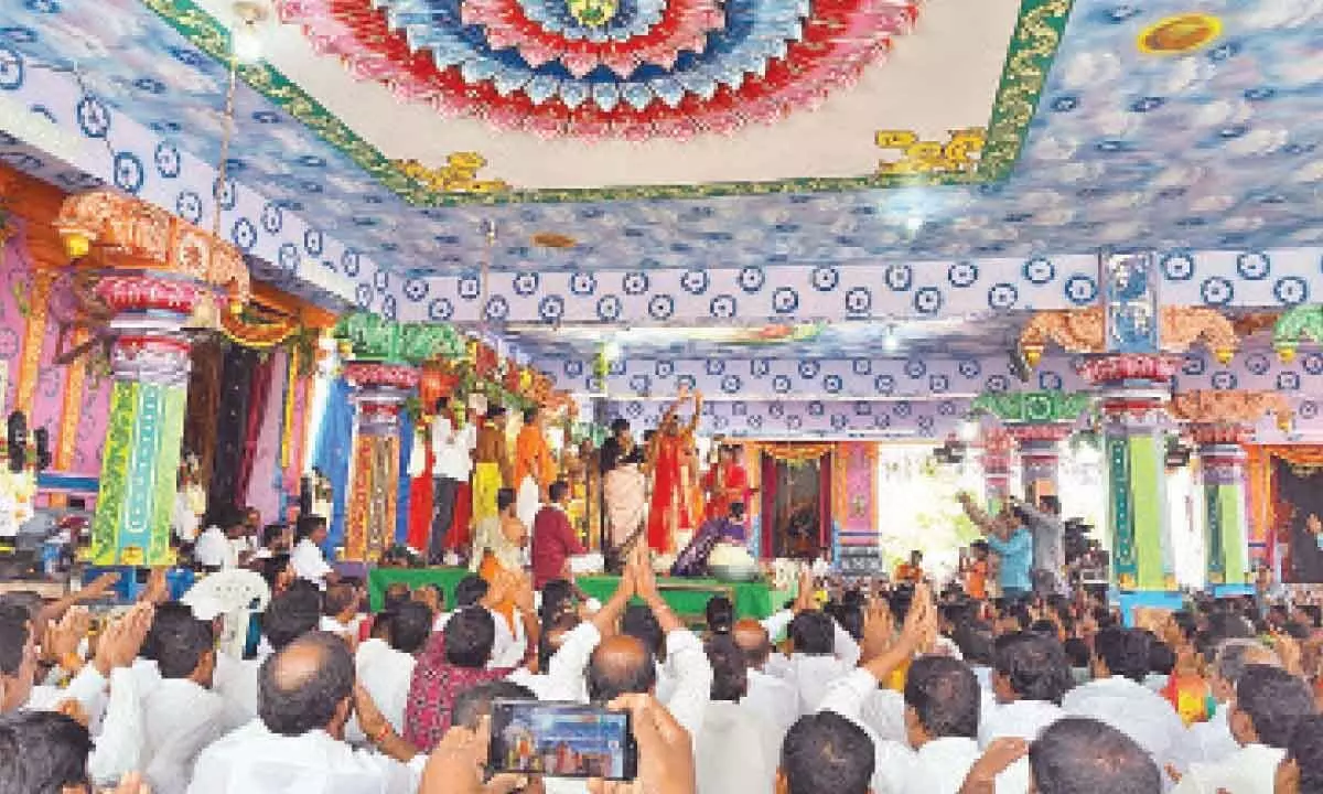 Annual Brahmotsavam of Sri Lakshmi Venkateswara Swamy held at Ekalakhanpet