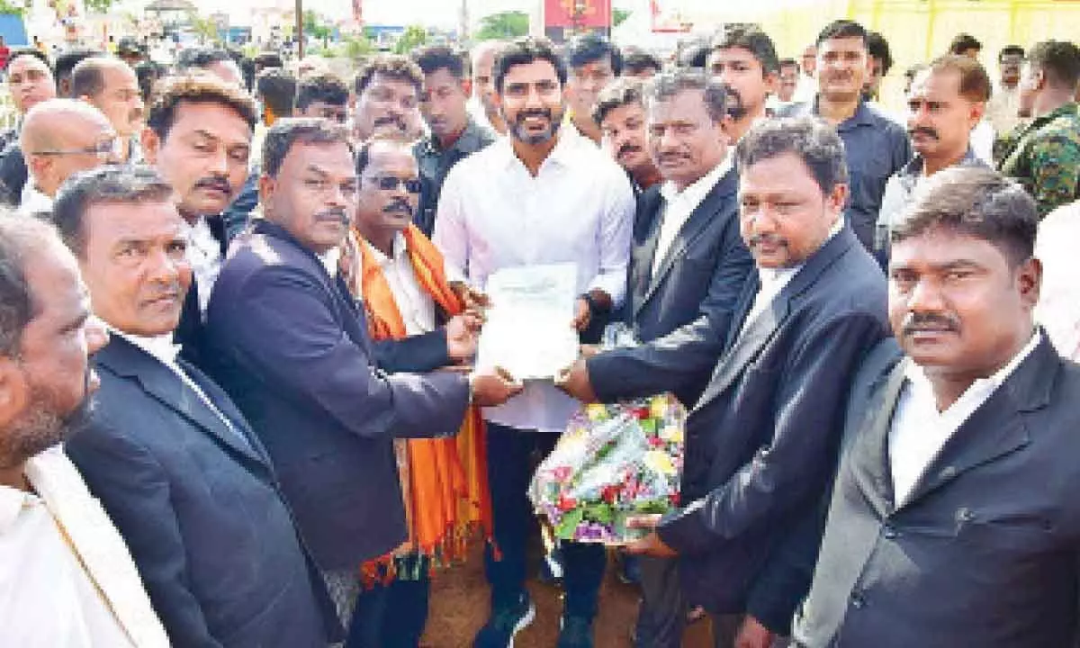 Nara Lokesh criticized the state government for failing to stop the exodus