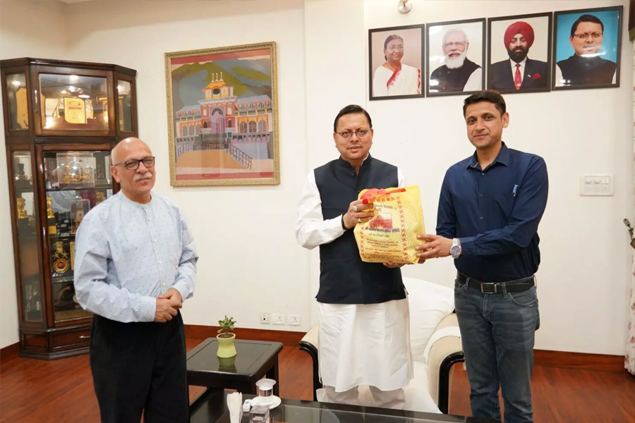 Chief Minister Pushkar Singh Dhami visited Badrinath Redevelopment Works Bhaskar Khulbe