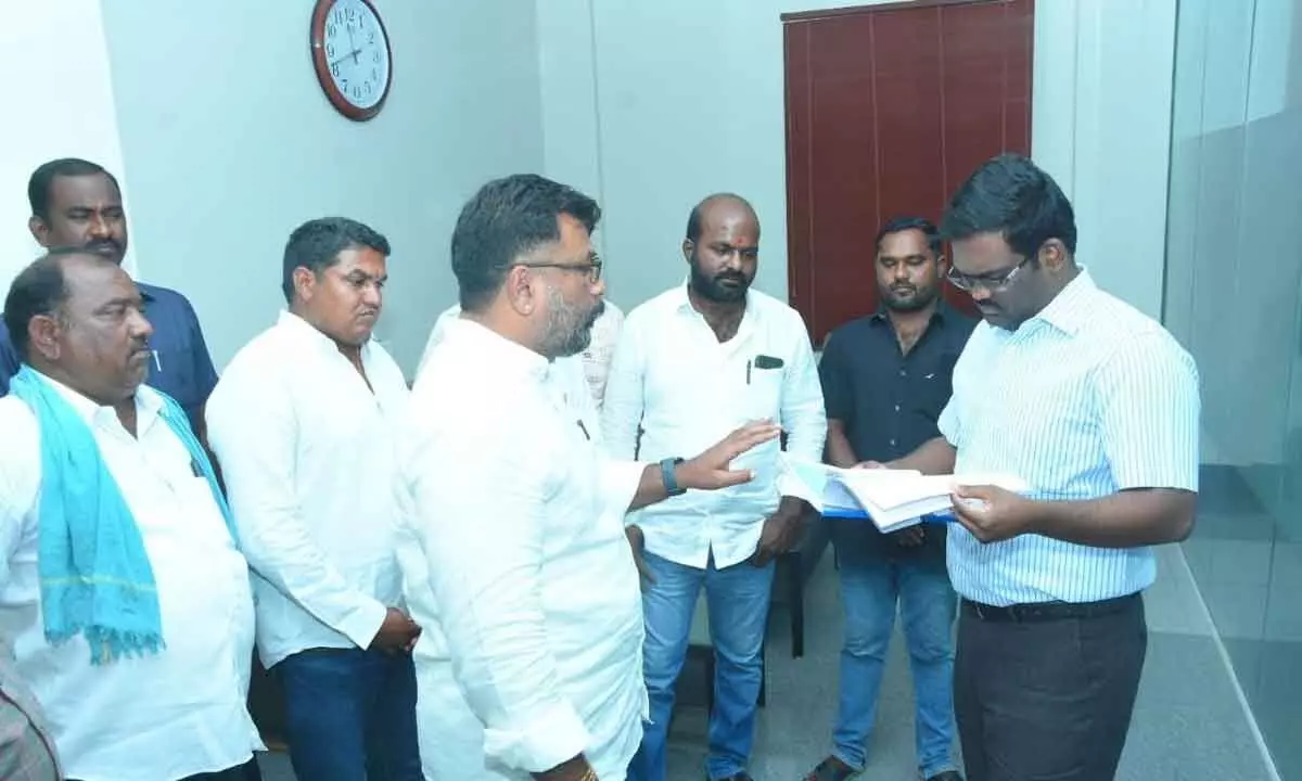 BJP alleges large scale illegal mining in Nizamabad village