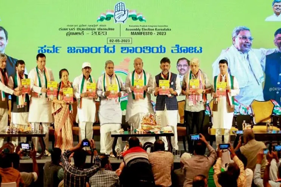 Congress releases manifesto, promises action against Bajrang Dal, PFI