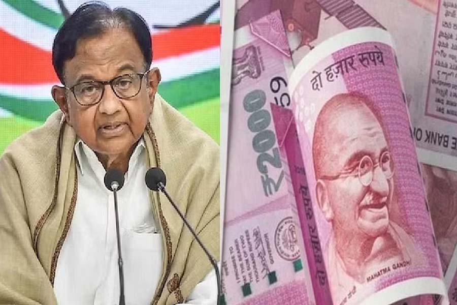 Happy at Centre’s decision on Rs 2000 note: Chidambaram