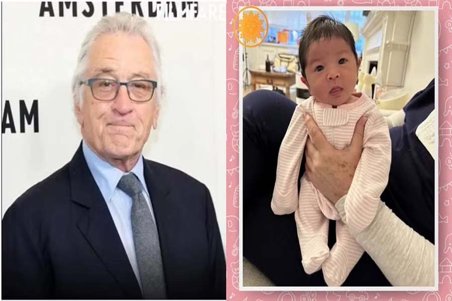 Robert De Niro reveals name & photo of his seventh child on TV