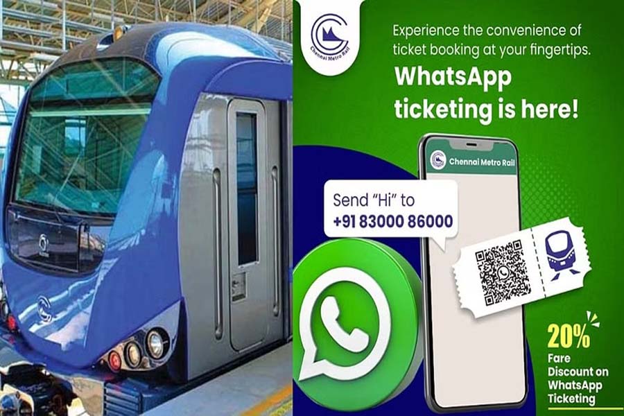 CMRL plans to introduce WhatsApp e-ticket facility today