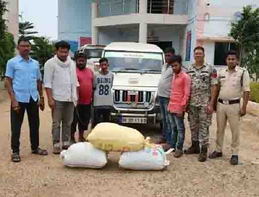 Informer gave information, Ganja smuggling is being done from Bolero, police caught siege