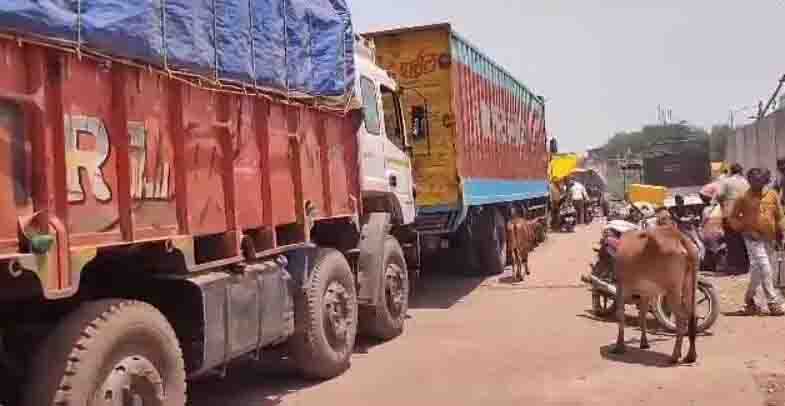 Hindu Raksha Samiti caught truckers taking 60 cattle to slaughter house