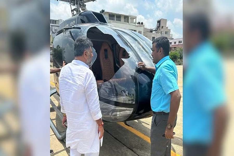 Chopper carrying KPCC chief Shivakumar makes emergency landing