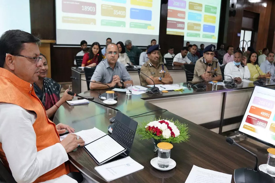 Chief Minister Dhami launched the new format of CM Helpline 1905
