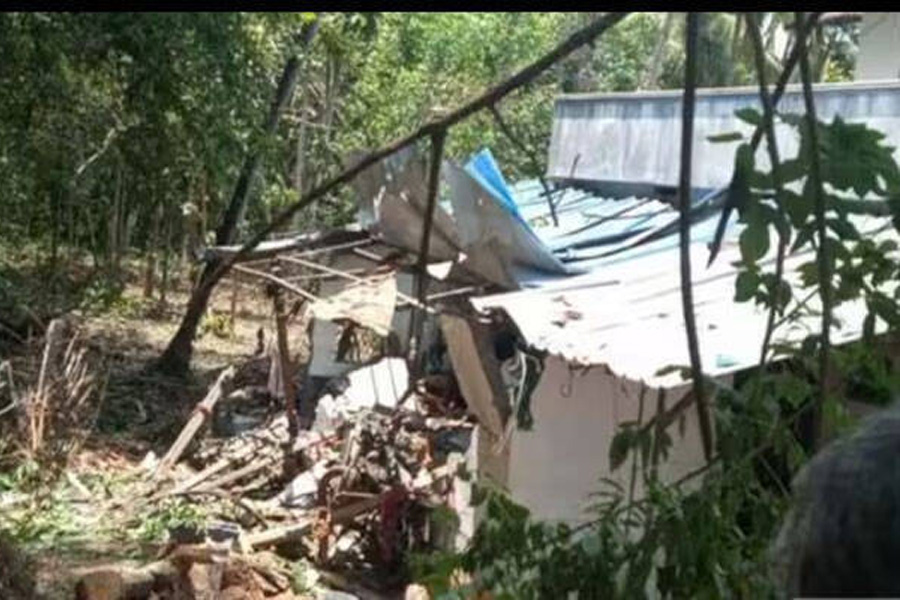 Explosion inside house: one death, body yet to be identified, house owner missing