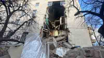 Russian missile attack on Ukrainian city kills 3, injures 25