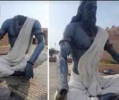 The Lokayukta of Madhya Pradesh ordered an inquiry into the damage done to the idols of the Saptarishis.