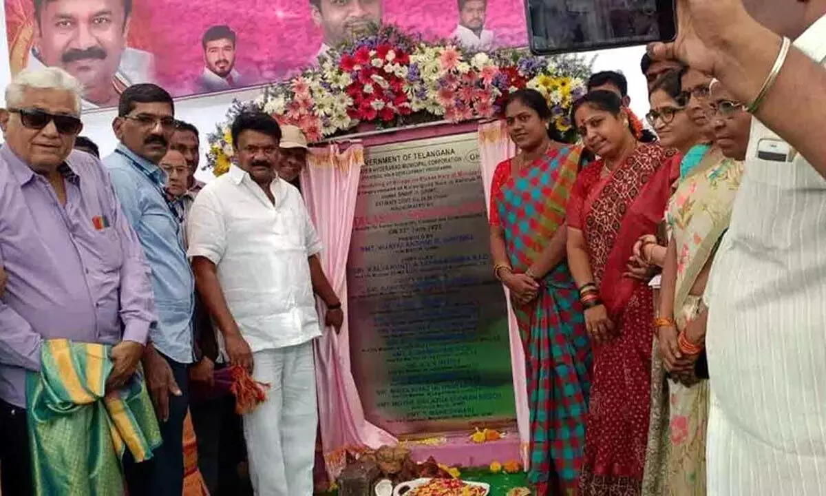 Talasani inaugurates new bridge at Kalasiguda, Hyderabad