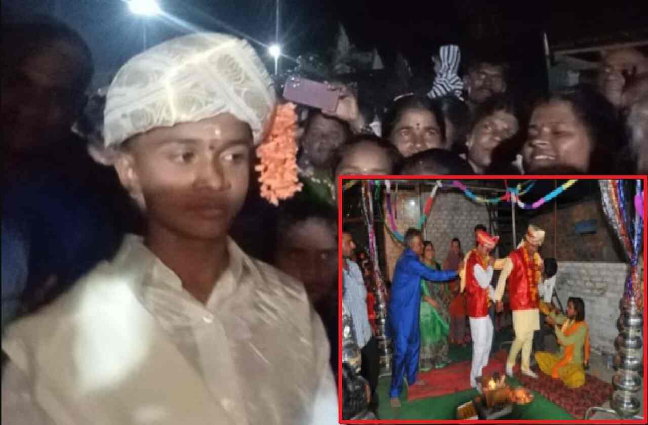 To please Lord Indra, two boys were married to each other.