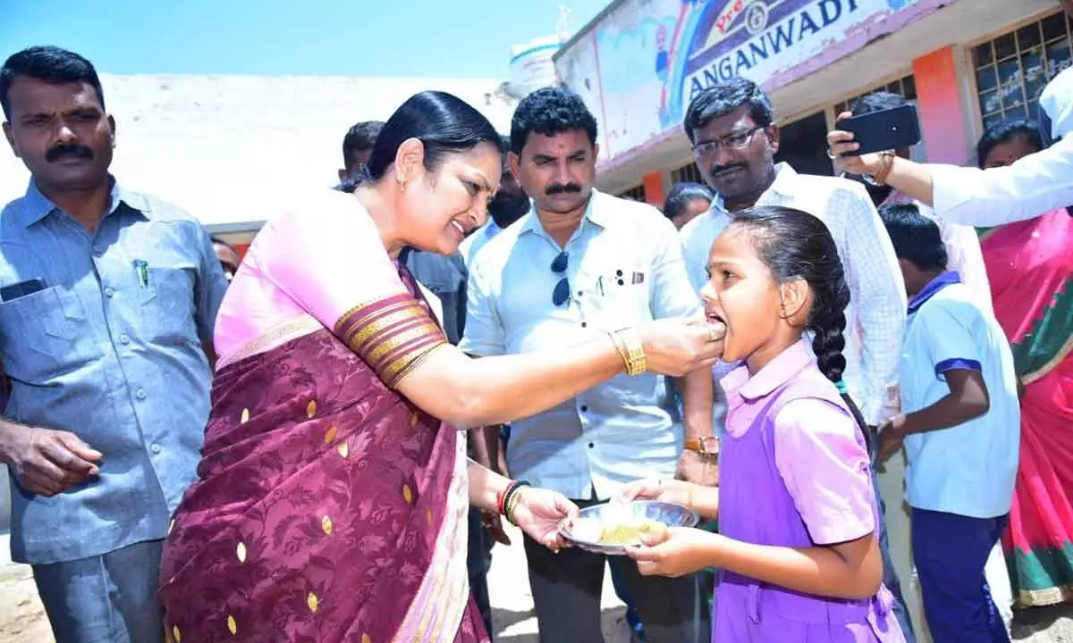 Minister KV Ushasree Charan asked officials to provide nutritious food to pregnant women