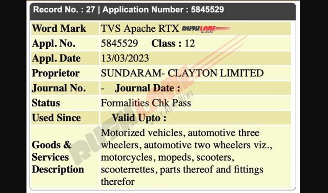TVS might introduce an Adventure motorcycle in India soon, might be named Apache RTX