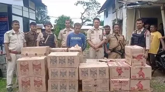 Assam: Police Seize 43 Cartons of Smuggled Liquor