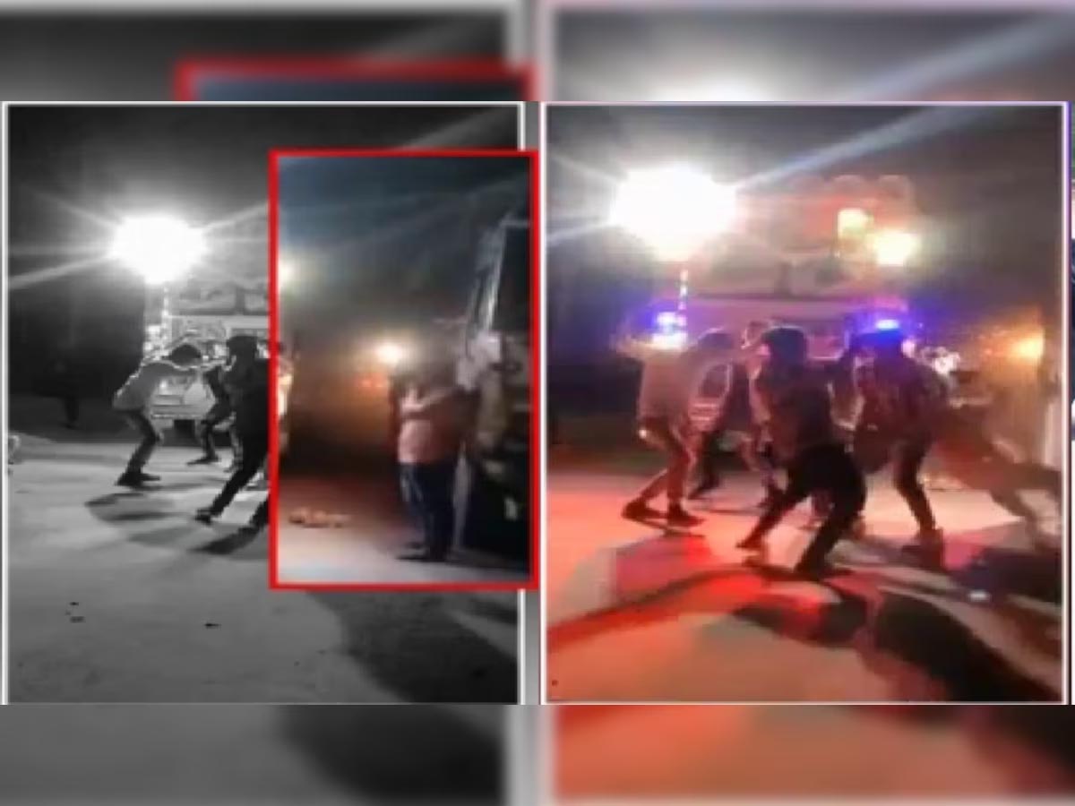 The truck ran over the baratis dancing on the DJ