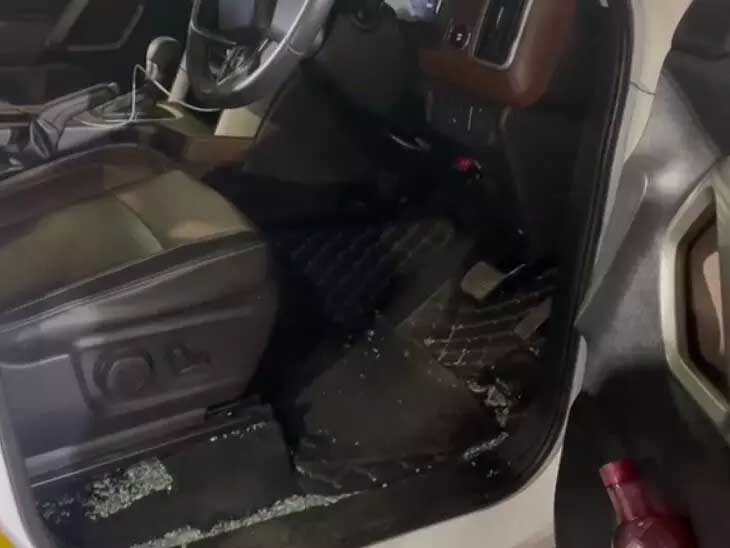 Congress leader’s moving car attacked, miscreants were in bike