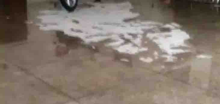 Students upset due to water filling in the hostel