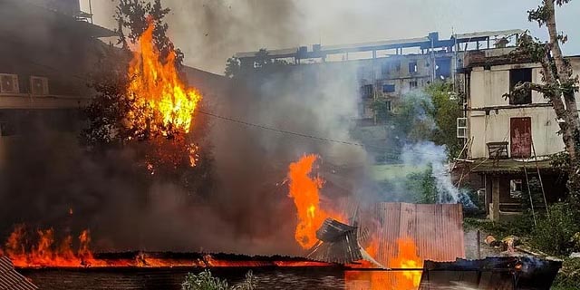 Houses of BJP leaders, party offices come under mob attack in Manipur