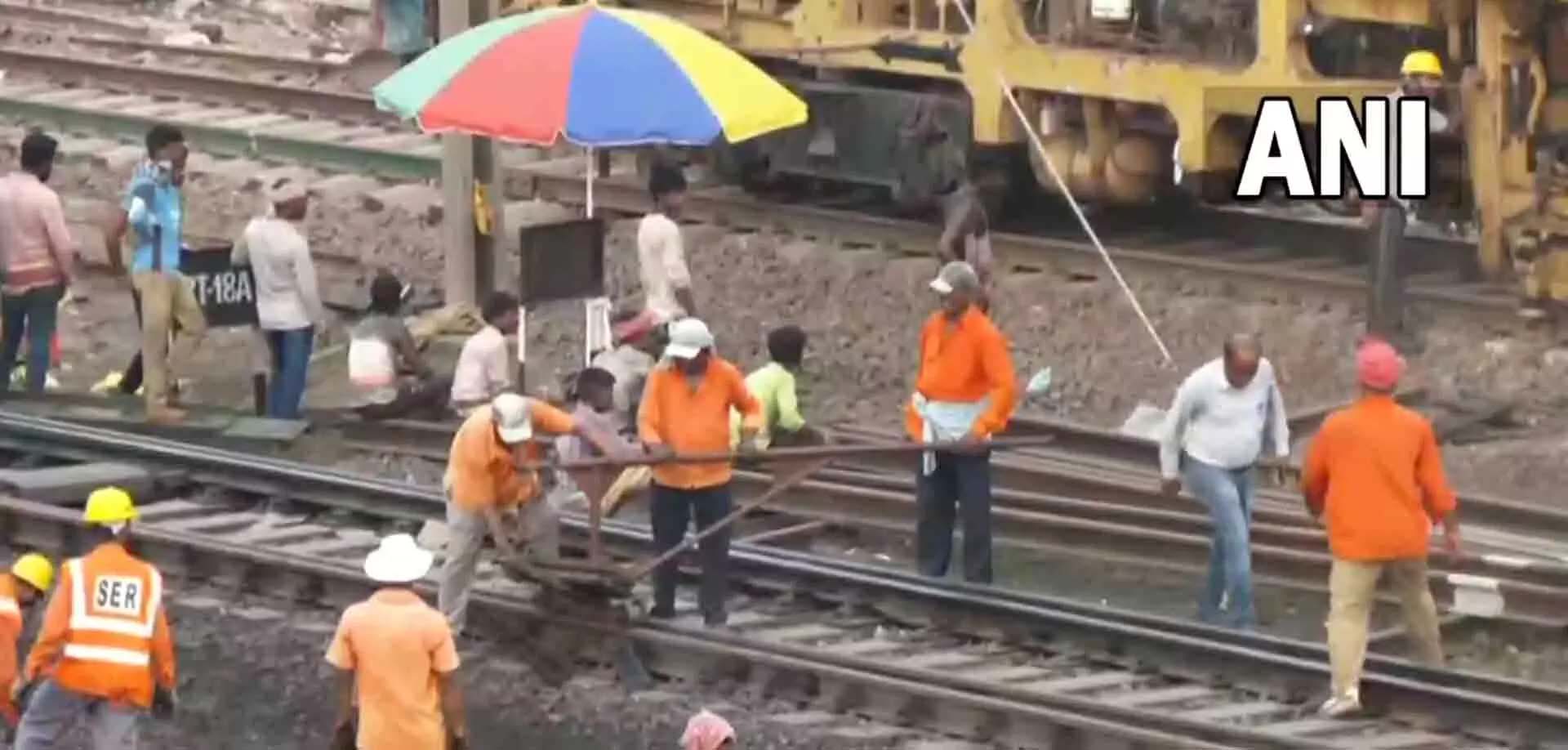 Testing of railway track underway at Balasore train accident site