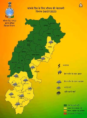 Meteorological Department warns of rain for next 5 days