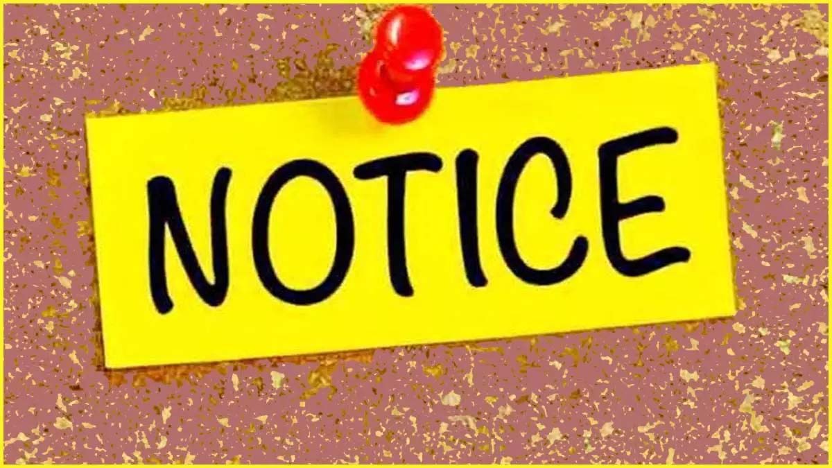 The collector handed over the notice to the clerk, furious after seeing the records in disarray