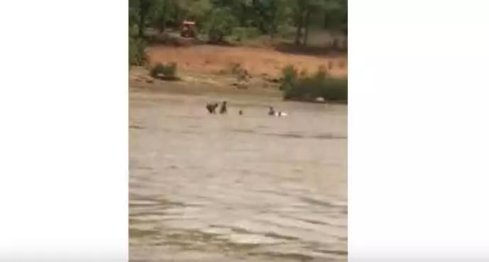 Boat overturned while crossing Kotri river, then…