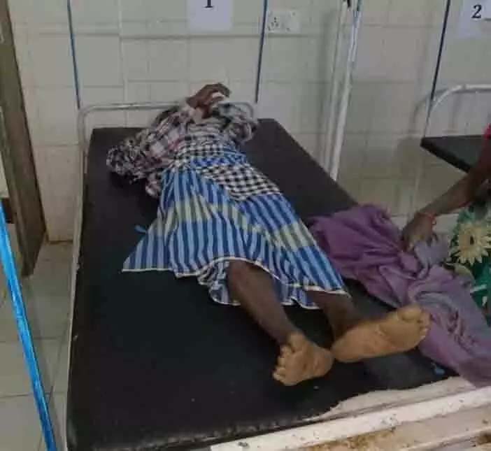Lightning fell on the elderly, condition critical