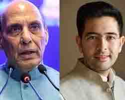AAP MP Raghav Chadha raging on Defense Minister